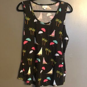 Lularoe classic tank top like new worn once !